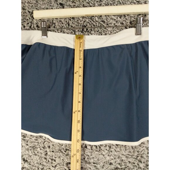 FREE COUNTRY Swim Skort Womens SZ‎ XL Slate White Quick-Dry UPF 50+ Stretchy - Picture 8 of 8